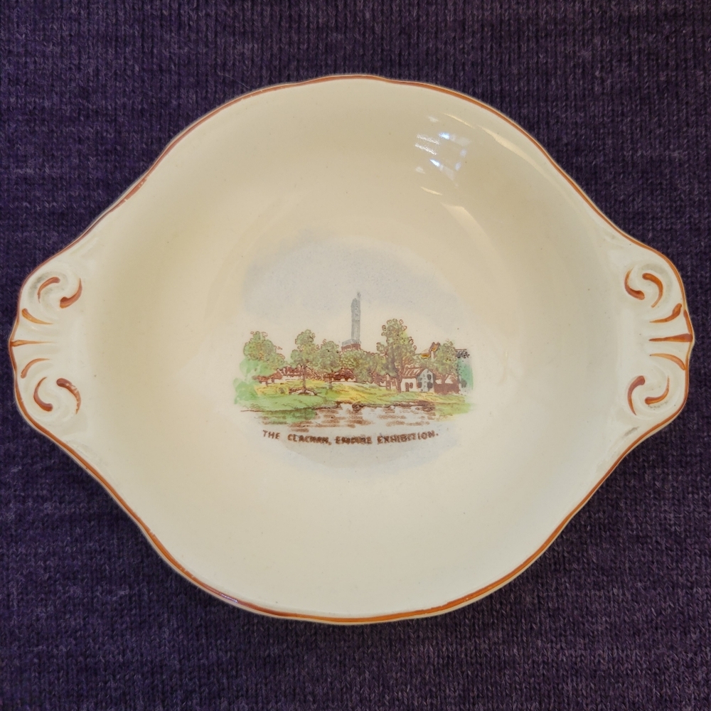 VINTAGE Art Deco Goss 1938 Empire Exhibition Tricket Dish